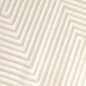 Preview: Moderner Kurzflorteppich Creme geometrisches Design mit Glanzstruktur für Wohnzimmer Schlafzimmer und Flur