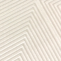 Preview: Moderner Kurzflorteppich Creme geometrisches Design mit Glanzstruktur für Wohnzimmer Schlafzimmer und Flur