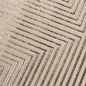 Preview: Moderner Wohnzimmerteppich pflegeleicht geometrisches Muster in Beige