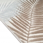 Preview: Creme Teppich mit Palmendesign und Glanz-Effekt Wohnzimmer