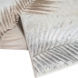 Preview: Creme Teppich mit Palmendesign und Glanz-Effekt Wohnzimmer