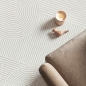 Preview: Teppich Creme Ornament Design elegant Wohnzimmer