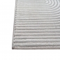 Preview: Teppich Grau Linien Design modern Wohnzimmer