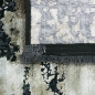 Preview: Moderner Teppich Wohnzimmer in Abstraktem Orientalischen Design in Beige auf schwarzem Hintergrund