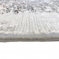 Mobile Preview: Abstrakter Orient-Seidenoptik Teppich | glänzend | orange grau