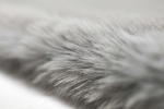 Mobile Preview: Teppich Kunstfellteppich Hochflor Faux Fur Hasenfell uni grau