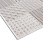 Preview: In-Outdoor-Teppich Wohnzimmer pflegeleicht wetterfest Fliesen Optik in creme grau