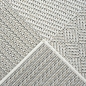Preview: Outdoorteppich Terrasse Wohnzimmer pflegeleicht wasserfest Fliesen Muster in grau