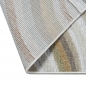 Preview: In- & Outdoor Teppich Linienmuster modern wetterfest & pflegeleicht creme bunt