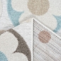Preview: In- und Outdoor Teppich mit floralem Muster für in sanftem Creme und bunten Blumen
