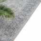 Preview: Teppich Vintage Ornamentmuster Outdoor Wohnzimmerteppich grau
