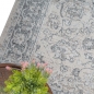 Preview: Teppich Vintage Ornamentmuster Outdoor Wohnzimmerteppich grau