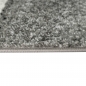 Preview: Moderner Wohnzimmer Teppich Wellen Design in schwarz grau anthrazit - pflegeleicht & strapazierfähig