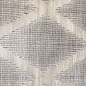Preview: Schlafzimmer Teppich – schlichtes Rautenmuster – in creme