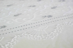 Preview: Tagesdecke Bettüberwurf Decke mit Ornamenten in Creme