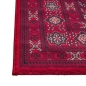 Preview: Teppich Rot mit geometrischen Medaillons und mehrteiliger Bordüre
