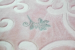 Preview: Tagesdecke Bettüberwurf Decke mit Ornamenten in Rosa