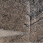 Preview: Moderner Teppich Braun Beige Kreis Design weich Wohnzimmer stilvoll