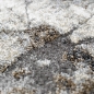Preview: Moderner Teppich Creme Grau Marmor Design weich Wohnzimmer elegant