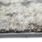 Preview: Moderner Teppich Creme Grau Marmor Design weich Wohnzimmer elegant