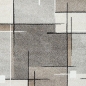 Preview: Moderner Teppich mit grafischem Muster in Beige, Grau und Creme – Eleganter Blickfang für jeden Raum