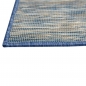 Preview: Merlierter In- & Outdoor Teppich beidseitig verwendbar mit Sisaloptik in Blau
