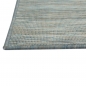 Preview: Teppich Modern Flachgewebe Küchenteppich Indoor Teppich Outdoor Teppich beidseitig nutzbar Farbe Blau Beige