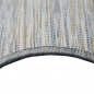 Preview: Teppich Modern Flachgewebe Küchenteppich Indoor Teppich Outdoor Teppich beidseitig nutzbar Farbe Blau Beige