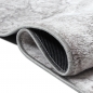 Preview: Faszinierender marmorierter Kurzflor Teppich in Elegantem Grau