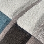 Preview: Teppich karomuster mit pastellfarben