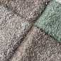 Preview: Teppich karomuster mit pastellfarben