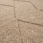 Preview: Teppich In- und Outdoor mit Jute-Optik vielseitig einsetzbar in Beige/Braun