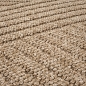 Preview: Teppich In- und Outdoor mit Wellenmuster vielseitig einsetzbar in Beige