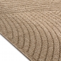 Preview: Teppich In- und Outdoor mit Wellenmuster vielseitig einsetzbar in Beige