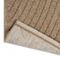 Preview: Teppich In- und Outdoor mit Wellenmuster vielseitig einsetzbar in Beige