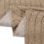 Preview: Teppich In- und Outdoor mit Kreislinien-Muster in Beige für moderne Wohn- und Außenbereiche