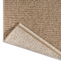 Preview: Teppich mit Jute-Optik für Innen- und Außenbereiche in Beige