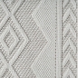 Preview: Boho Teppich mit moderner Loop-Struktur für Wohnräume Creme