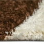 Preview: Wohnzimmer Teppich mit Wellen | pflegeleicht | in braun weiß