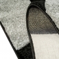 Preview: Designer Wohnzimmer Teppich | Wellenmuster | in schwarz grau weiß