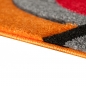 Preview: Bunter Schmetterlings-Teppich für Kinderzimmer in orange rot