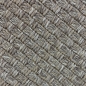Preview: Teppich Taupe Flechtoptik Strapazierfähig Für Balkon Terrasse