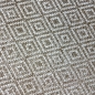 Preview: In- & Outdoorteppich Terrasse wetterfest kurzflor im Rautenmuster in beige