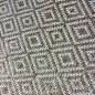 Preview: In- & Outdoorteppich Terrasse wetterfest kurzflor im Rautenmuster in beige