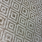 Preview: In- & Outdoorteppich Terrasse wetterfest kurzflor im Rautenmuster in beige