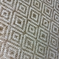 Preview: In- & Outdoorteppich Terrasse wetterfest kurzflor im Rautenmuster in beige