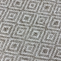 Preview: In- & Outdoorteppich Terrasse wetterfest kurzflor im Rautenmuster in beige
