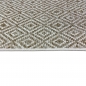 Preview: In- & Outdoorteppich Terrasse wetterfest kurzflor im Rautenmuster in beige