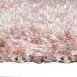 Preview: Flauschiger Hochflorteppich für das Wohnzimmer | rosa