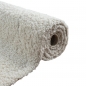Preview: Teppich Rautenoptik Creme Wohnzimmer Hochflor weich pflegeleicht